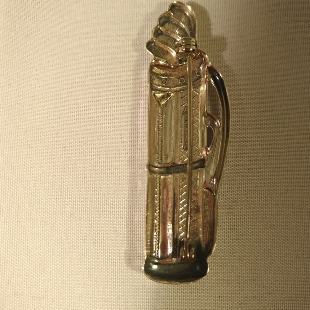 Beaucraft sterling golf bag and clubs pin - Picture 3 of 4